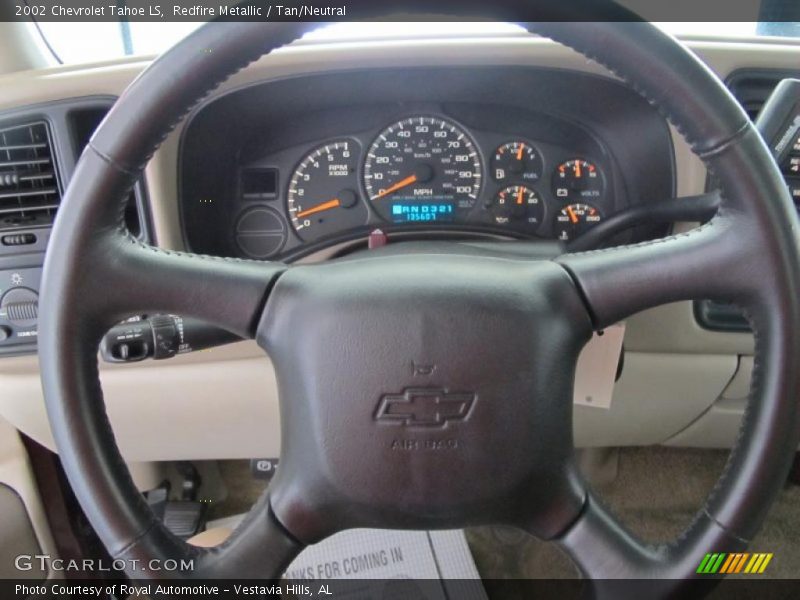Redfire Metallic / Tan/Neutral 2002 Chevrolet Tahoe LS