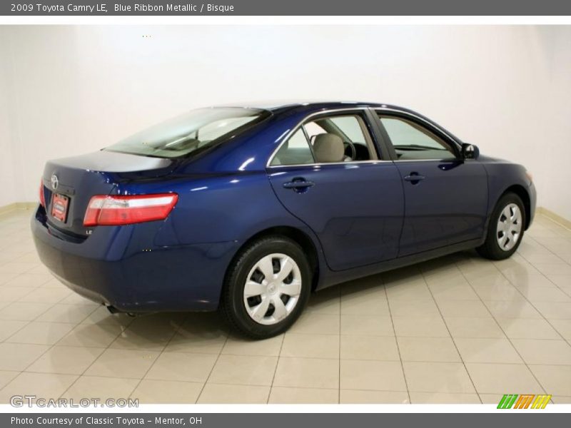 Blue Ribbon Metallic / Bisque 2009 Toyota Camry LE