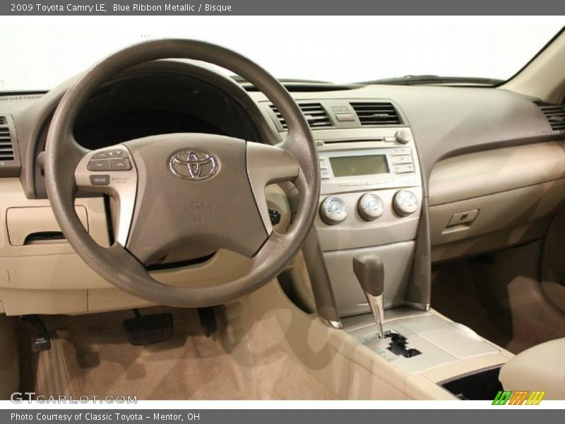Blue Ribbon Metallic / Bisque 2009 Toyota Camry LE