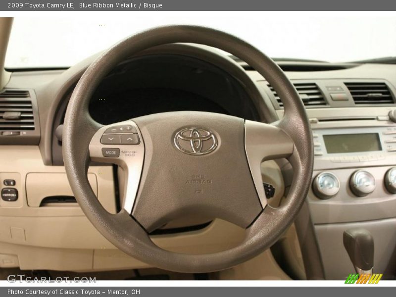 Blue Ribbon Metallic / Bisque 2009 Toyota Camry LE
