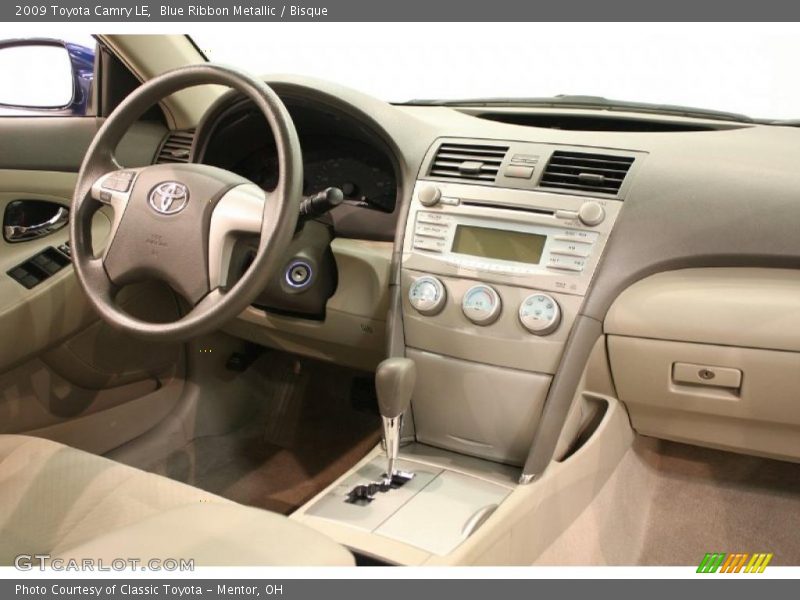 Blue Ribbon Metallic / Bisque 2009 Toyota Camry LE