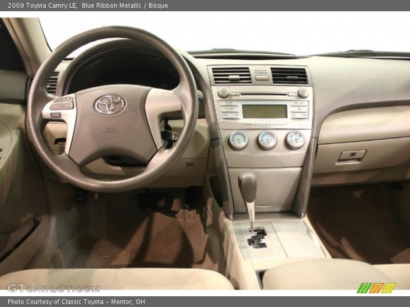 Blue Ribbon Metallic / Bisque 2009 Toyota Camry LE
