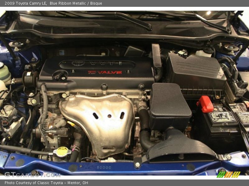 Blue Ribbon Metallic / Bisque 2009 Toyota Camry LE