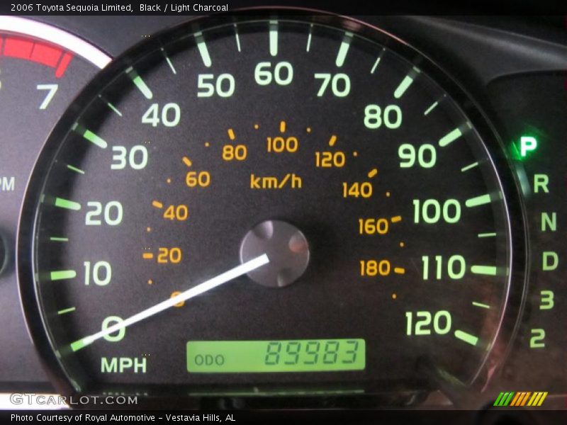 Black / Light Charcoal 2006 Toyota Sequoia Limited