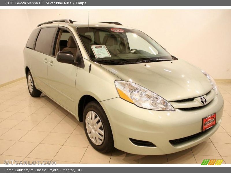 Silver Pine Mica / Taupe 2010 Toyota Sienna LE