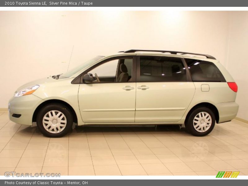 Silver Pine Mica / Taupe 2010 Toyota Sienna LE