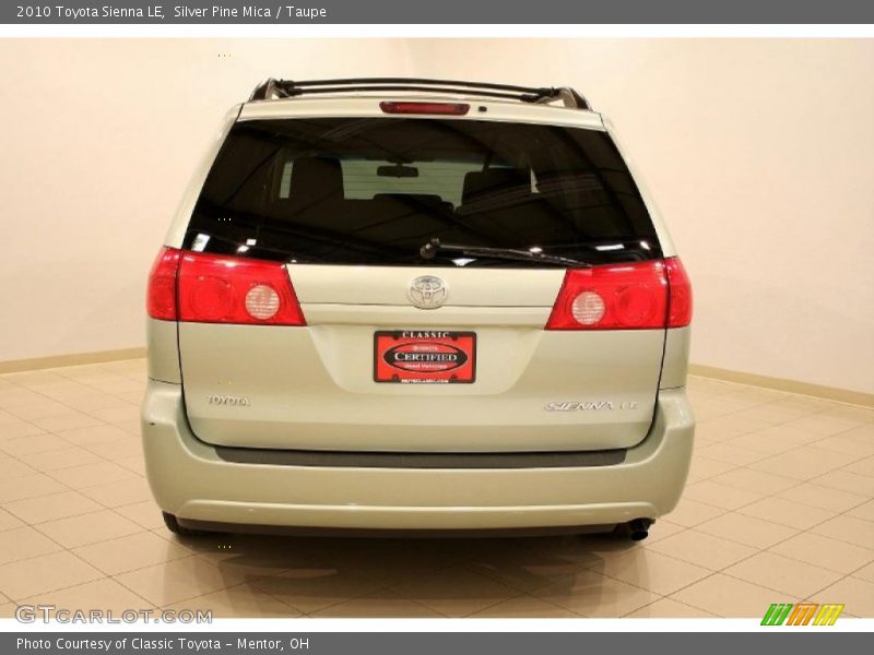 Silver Pine Mica / Taupe 2010 Toyota Sienna LE
