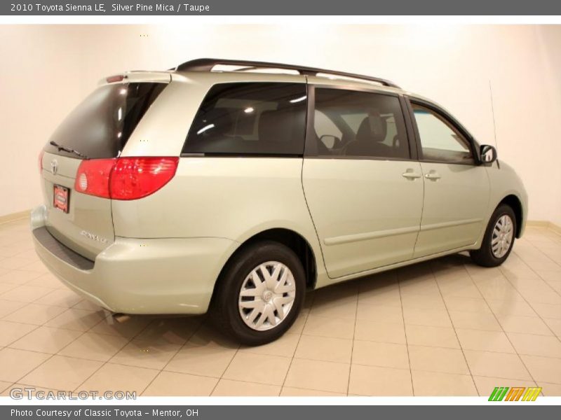 Silver Pine Mica / Taupe 2010 Toyota Sienna LE