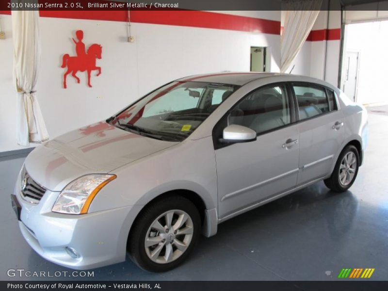 Brilliant Silver Metallic / Charcoal 2010 Nissan Sentra 2.0 SL