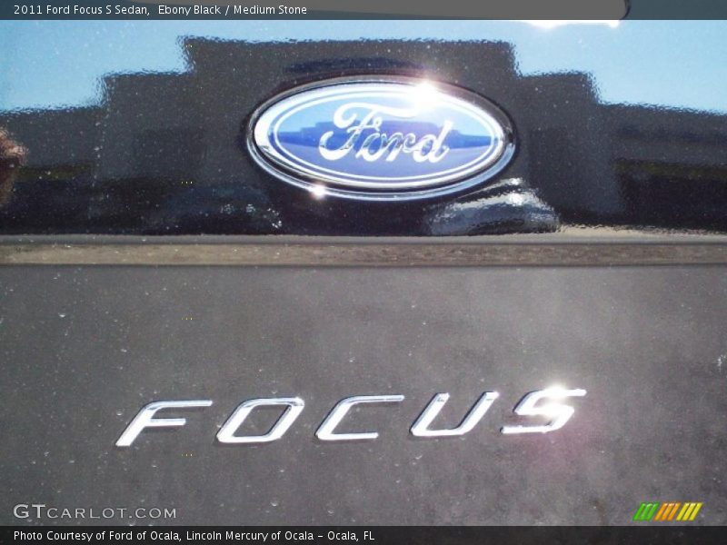 Ebony Black / Medium Stone 2011 Ford Focus S Sedan
