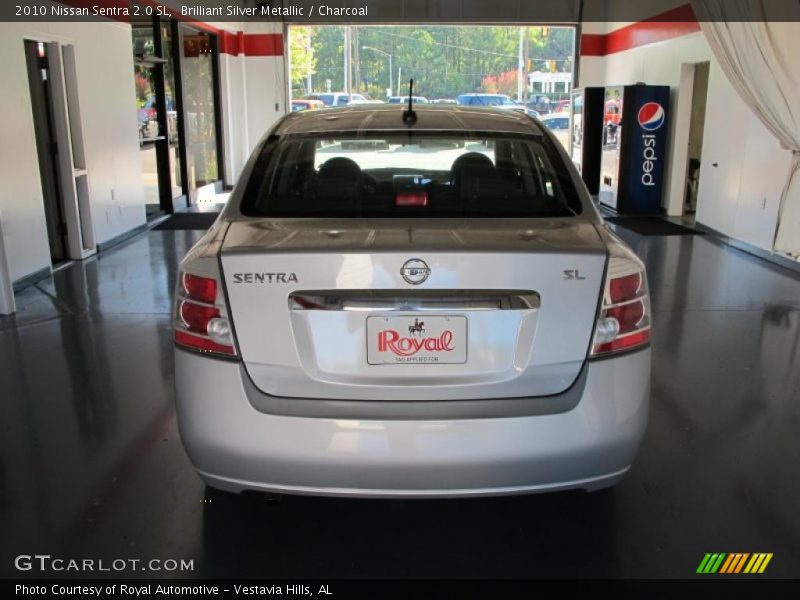 Brilliant Silver Metallic / Charcoal 2010 Nissan Sentra 2.0 SL