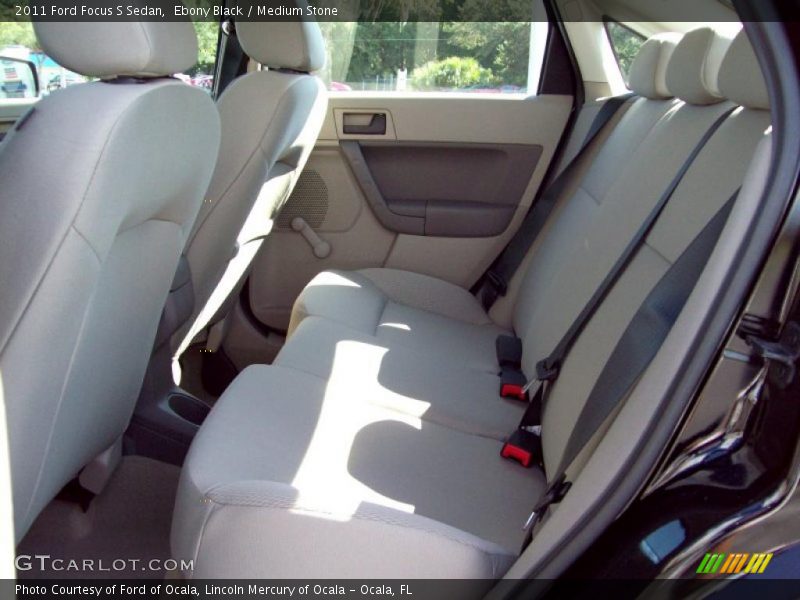 Ebony Black / Medium Stone 2011 Ford Focus S Sedan