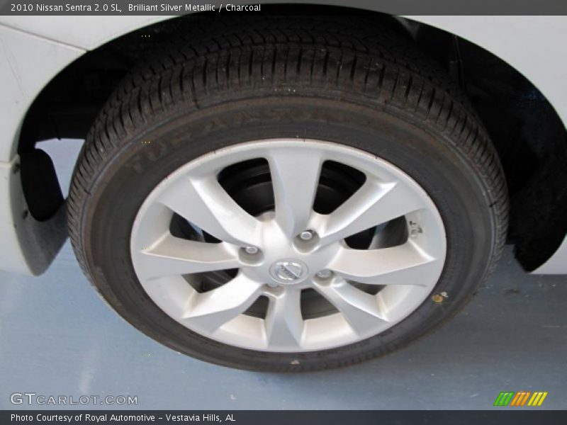 Brilliant Silver Metallic / Charcoal 2010 Nissan Sentra 2.0 SL