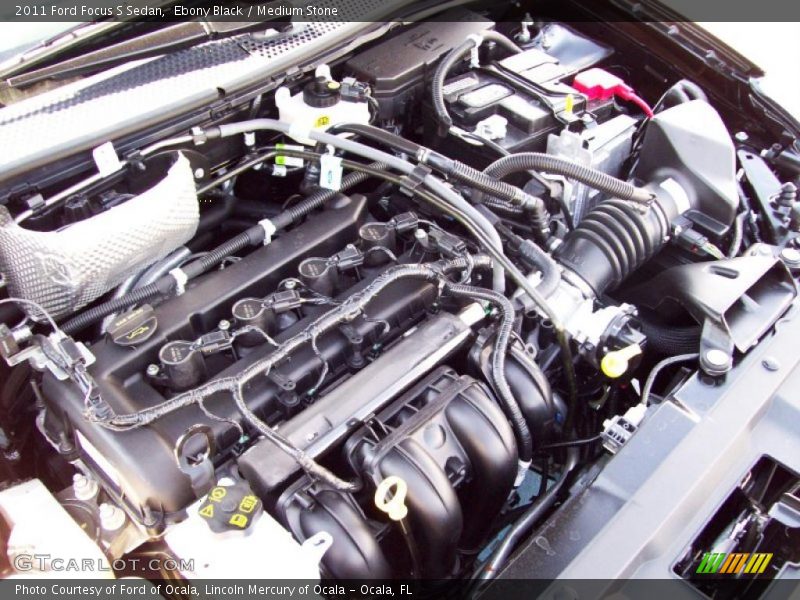 Ebony Black / Medium Stone 2011 Ford Focus S Sedan