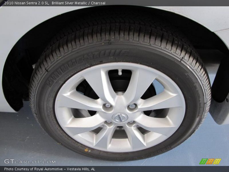 Brilliant Silver Metallic / Charcoal 2010 Nissan Sentra 2.0 SL