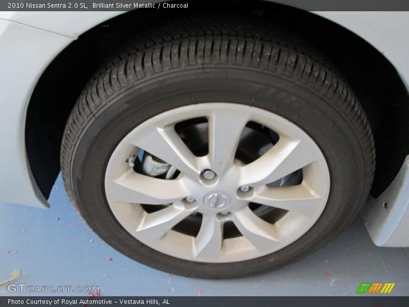 Brilliant Silver Metallic / Charcoal 2010 Nissan Sentra 2.0 SL