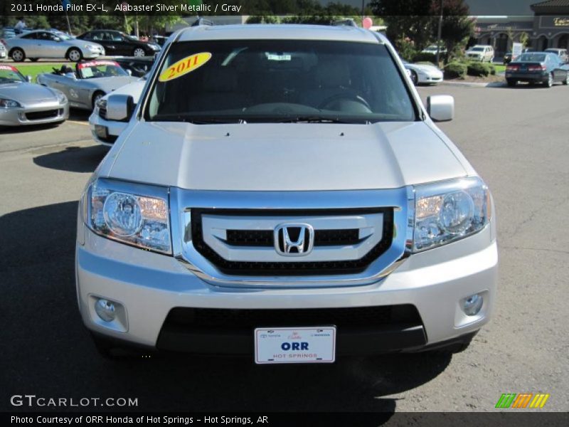 Alabaster Silver Metallic / Gray 2011 Honda Pilot EX-L