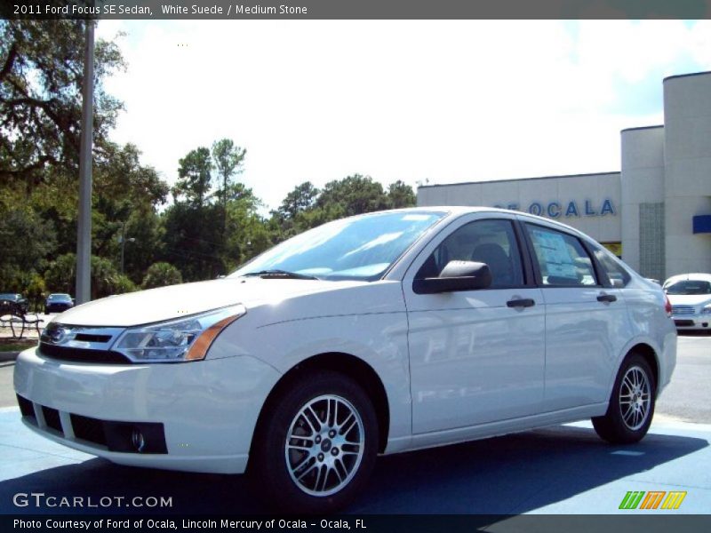 White Suede / Medium Stone 2011 Ford Focus SE Sedan