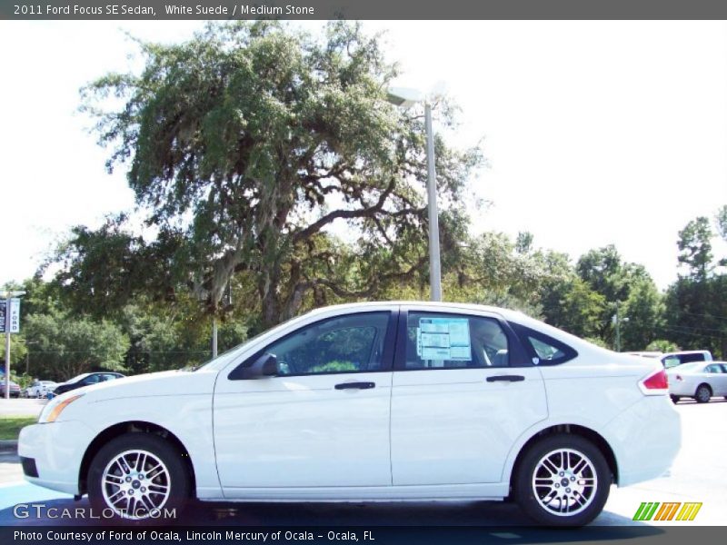 White Suede / Medium Stone 2011 Ford Focus SE Sedan