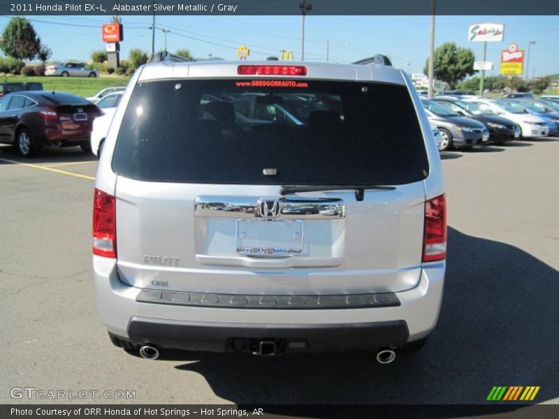 Alabaster Silver Metallic / Gray 2011 Honda Pilot EX-L