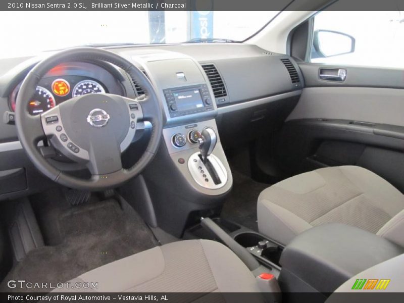 Brilliant Silver Metallic / Charcoal 2010 Nissan Sentra 2.0 SL