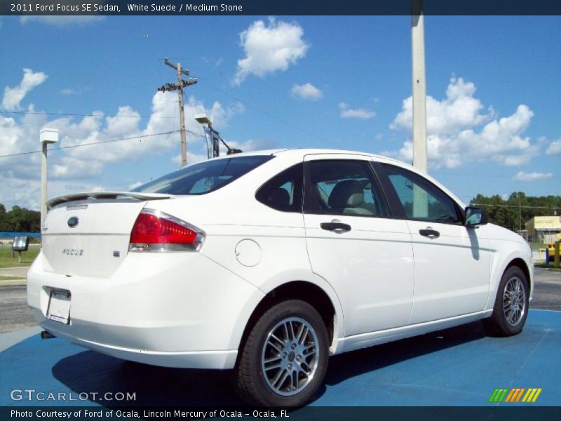 White Suede / Medium Stone 2011 Ford Focus SE Sedan