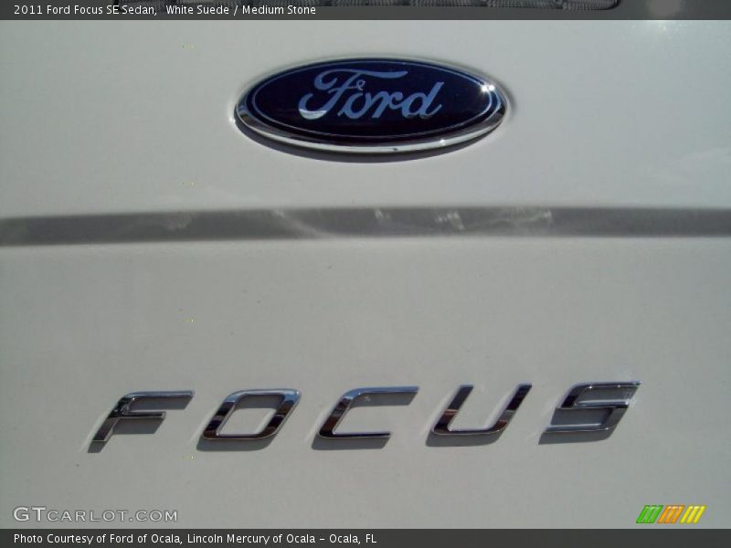 White Suede / Medium Stone 2011 Ford Focus SE Sedan