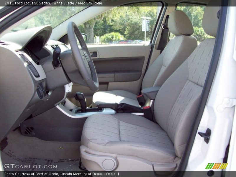 White Suede / Medium Stone 2011 Ford Focus SE Sedan
