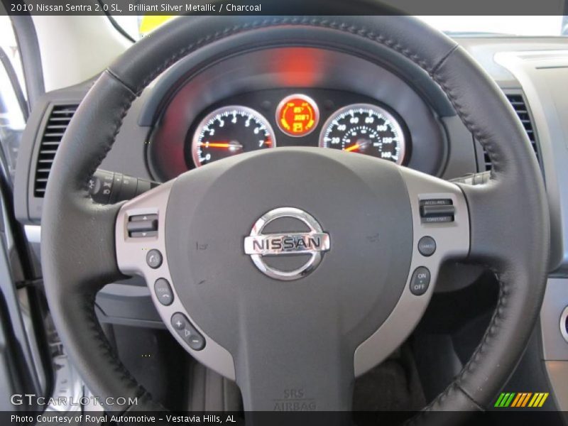Brilliant Silver Metallic / Charcoal 2010 Nissan Sentra 2.0 SL