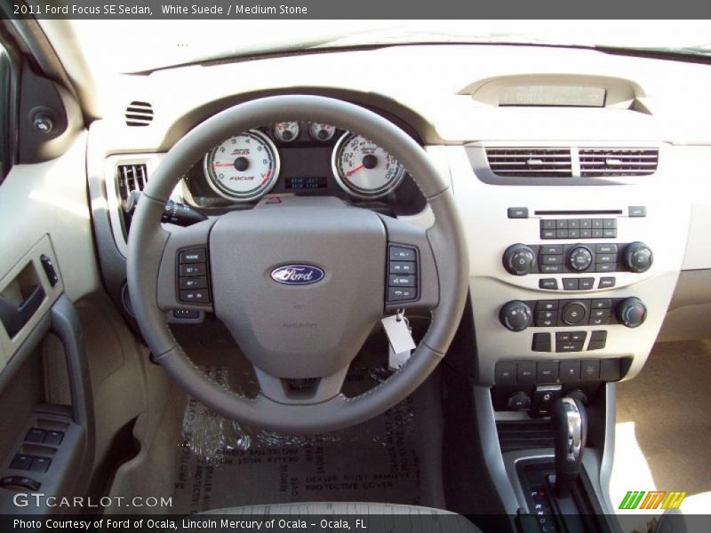 White Suede / Medium Stone 2011 Ford Focus SE Sedan