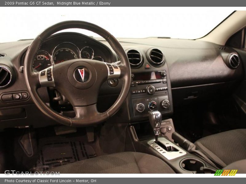 Midnight Blue Metallic / Ebony 2009 Pontiac G6 GT Sedan