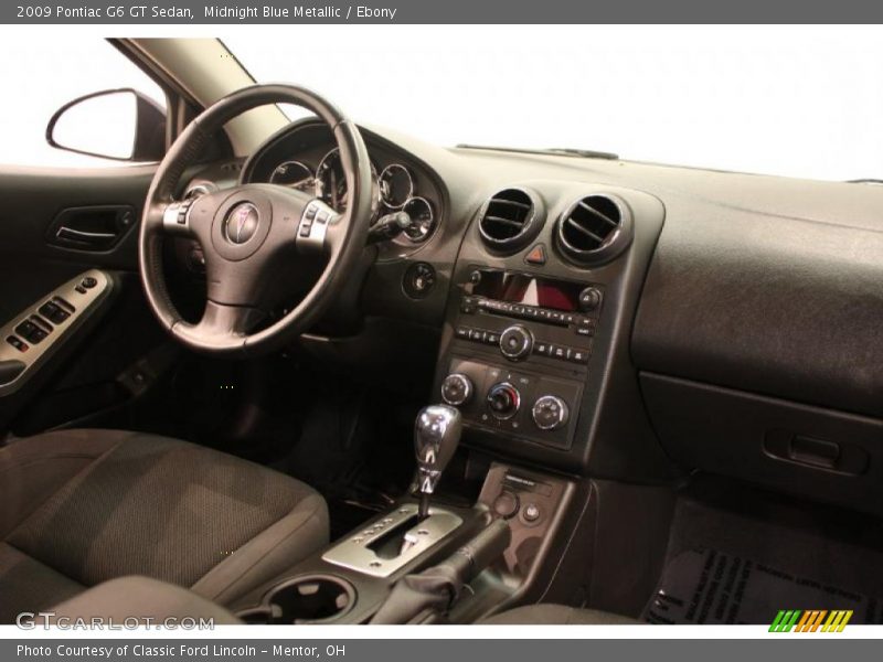 Midnight Blue Metallic / Ebony 2009 Pontiac G6 GT Sedan