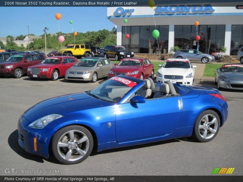Daytona Blue Metallic / Frost Leather 2006 Nissan 350Z Touring Roadster