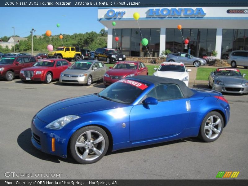 Daytona Blue Metallic / Frost Leather 2006 Nissan 350Z Touring Roadster