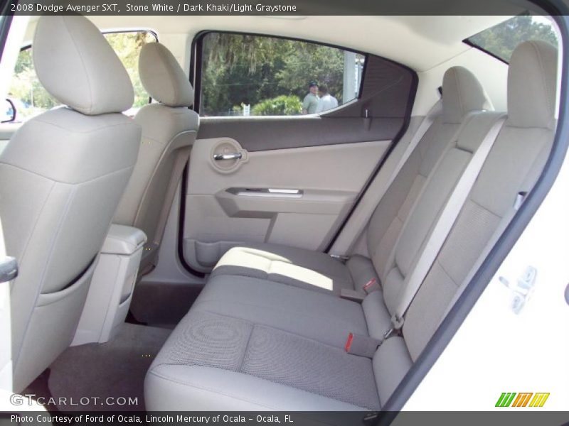 Stone White / Dark Khaki/Light Graystone 2008 Dodge Avenger SXT