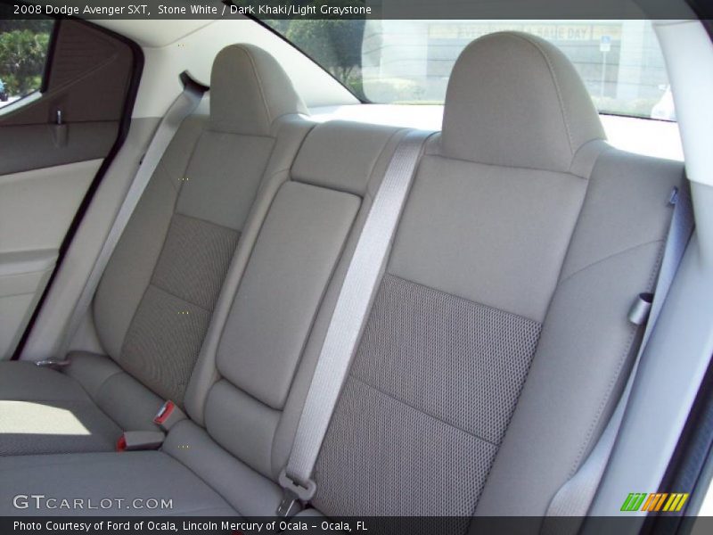 Stone White / Dark Khaki/Light Graystone 2008 Dodge Avenger SXT
