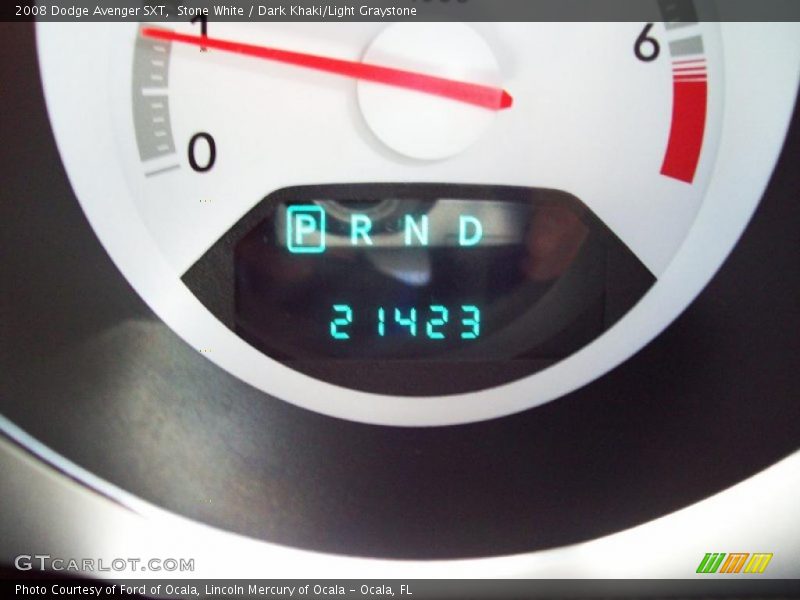 Stone White / Dark Khaki/Light Graystone 2008 Dodge Avenger SXT