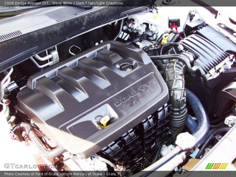 Stone White / Dark Khaki/Light Graystone 2008 Dodge Avenger SXT