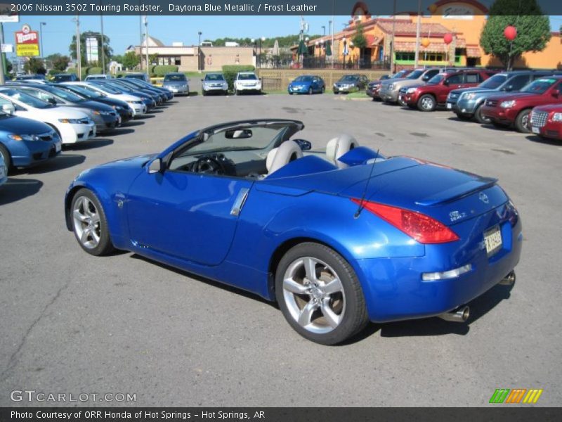 Daytona Blue Metallic / Frost Leather 2006 Nissan 350Z Touring Roadster