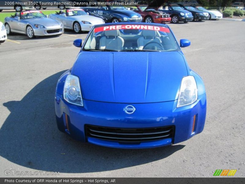 Daytona Blue Metallic / Frost Leather 2006 Nissan 350Z Touring Roadster