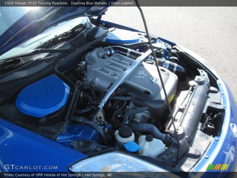 Daytona Blue Metallic / Frost Leather 2006 Nissan 350Z Touring Roadster