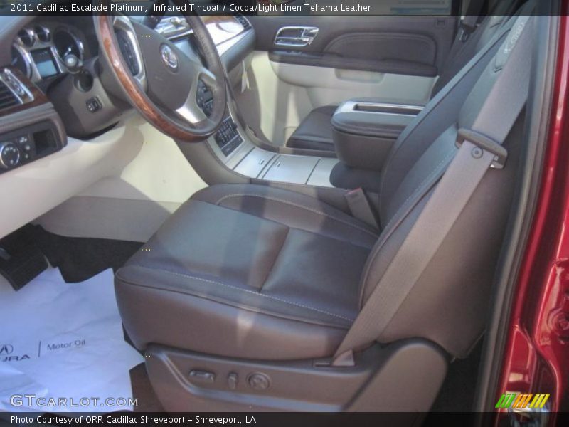 Infrared Tincoat / Cocoa/Light Linen Tehama Leather 2011 Cadillac Escalade Platinum