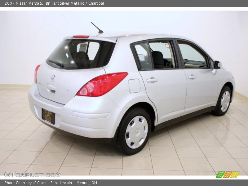 Brilliant Silver Metallic / Charcoal 2007 Nissan Versa S