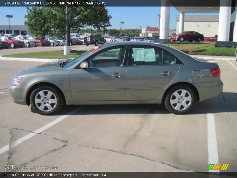 Natural Khaki Green / Gray 2009 Hyundai Sonata GLS V6