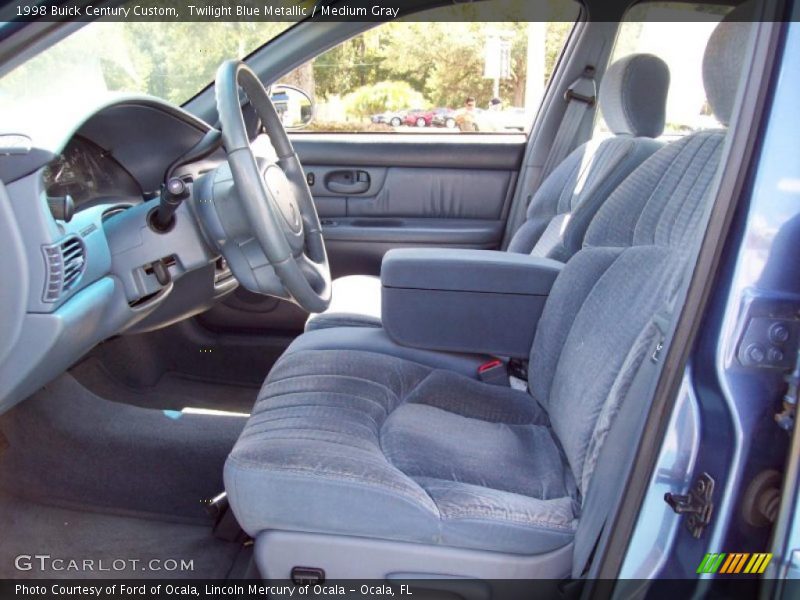 Twilight Blue Metallic / Medium Gray 1998 Buick Century Custom