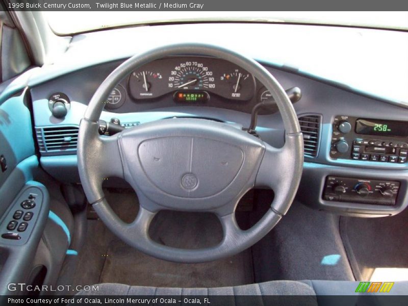 Twilight Blue Metallic / Medium Gray 1998 Buick Century Custom