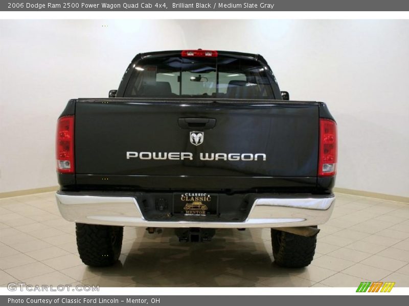 Brilliant Black / Medium Slate Gray 2006 Dodge Ram 2500 Power Wagon Quad Cab 4x4