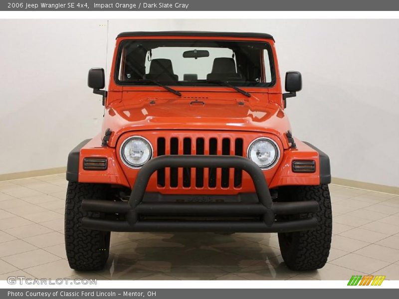 Impact Orange / Dark Slate Gray 2006 Jeep Wrangler SE 4x4