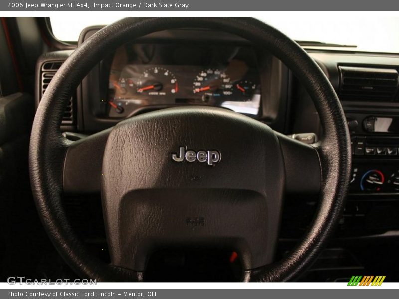 Impact Orange / Dark Slate Gray 2006 Jeep Wrangler SE 4x4
