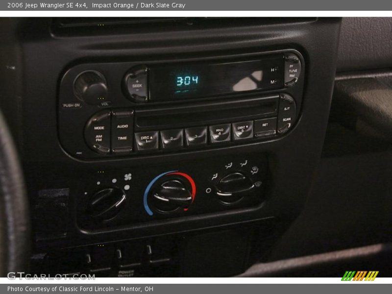 Impact Orange / Dark Slate Gray 2006 Jeep Wrangler SE 4x4